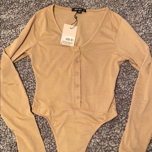 Missguided Nude Bodysuit - Picture 2 of 4